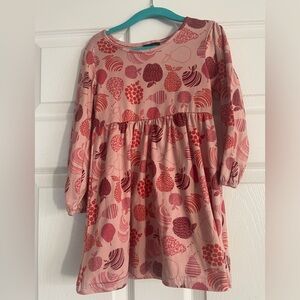 Picapino set of 2 Girls' Pink Patterned Long-Sleeve Dresses - 4T